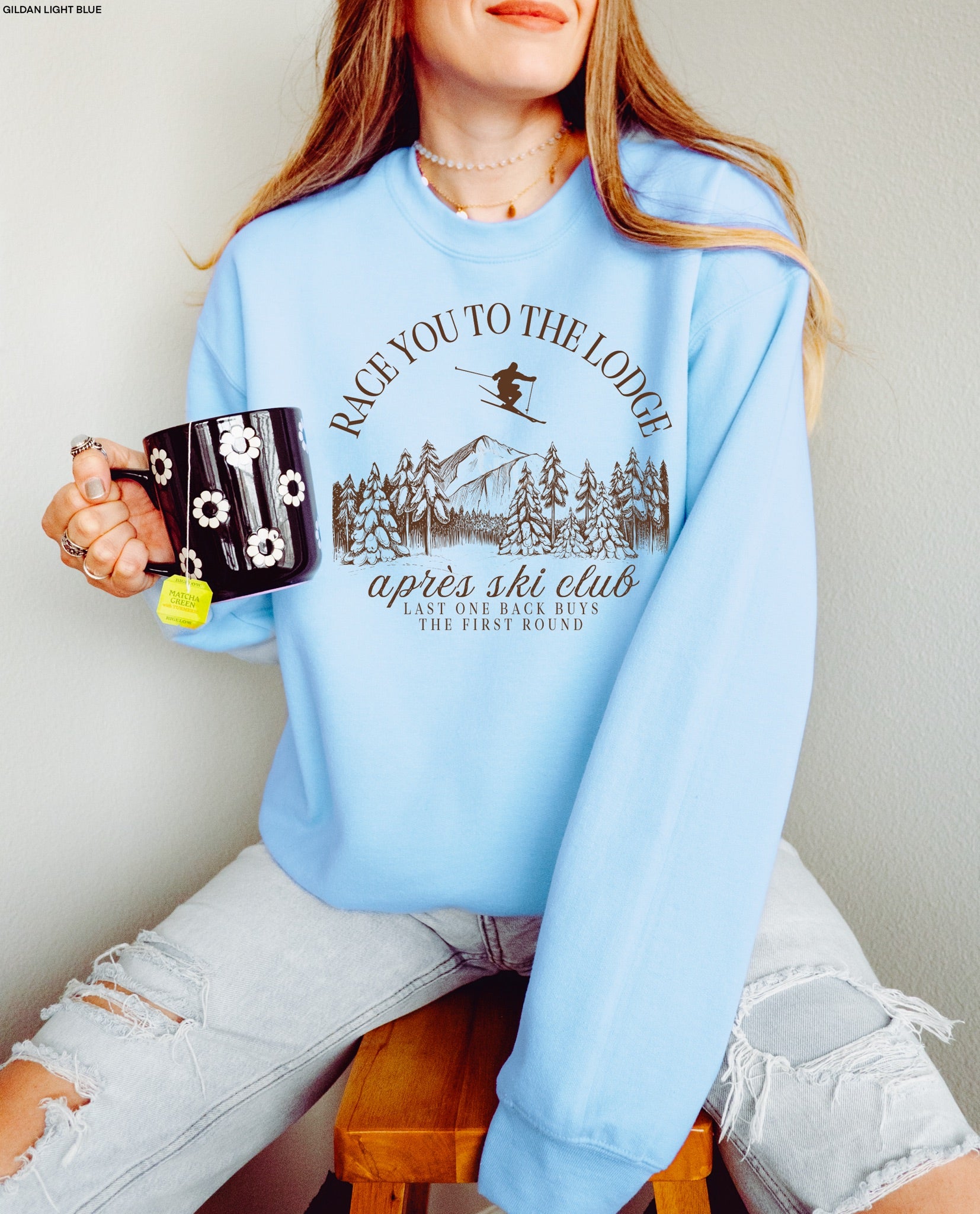 Race You to the Lodge DOE BROWN INK