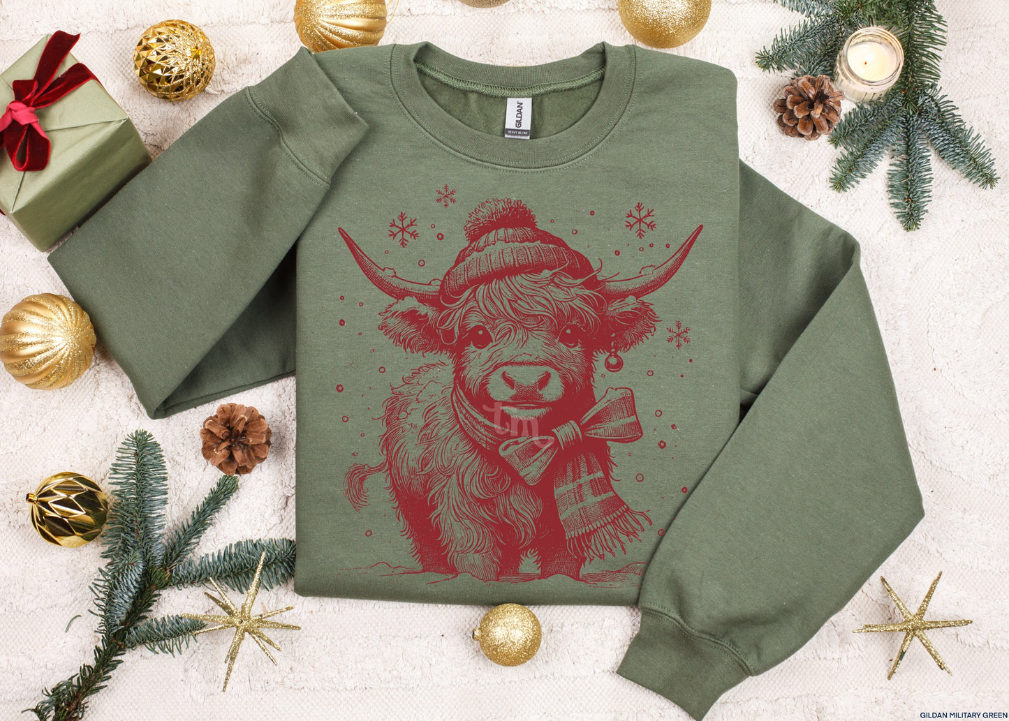 TMT // Highland Cow Winter RED INK