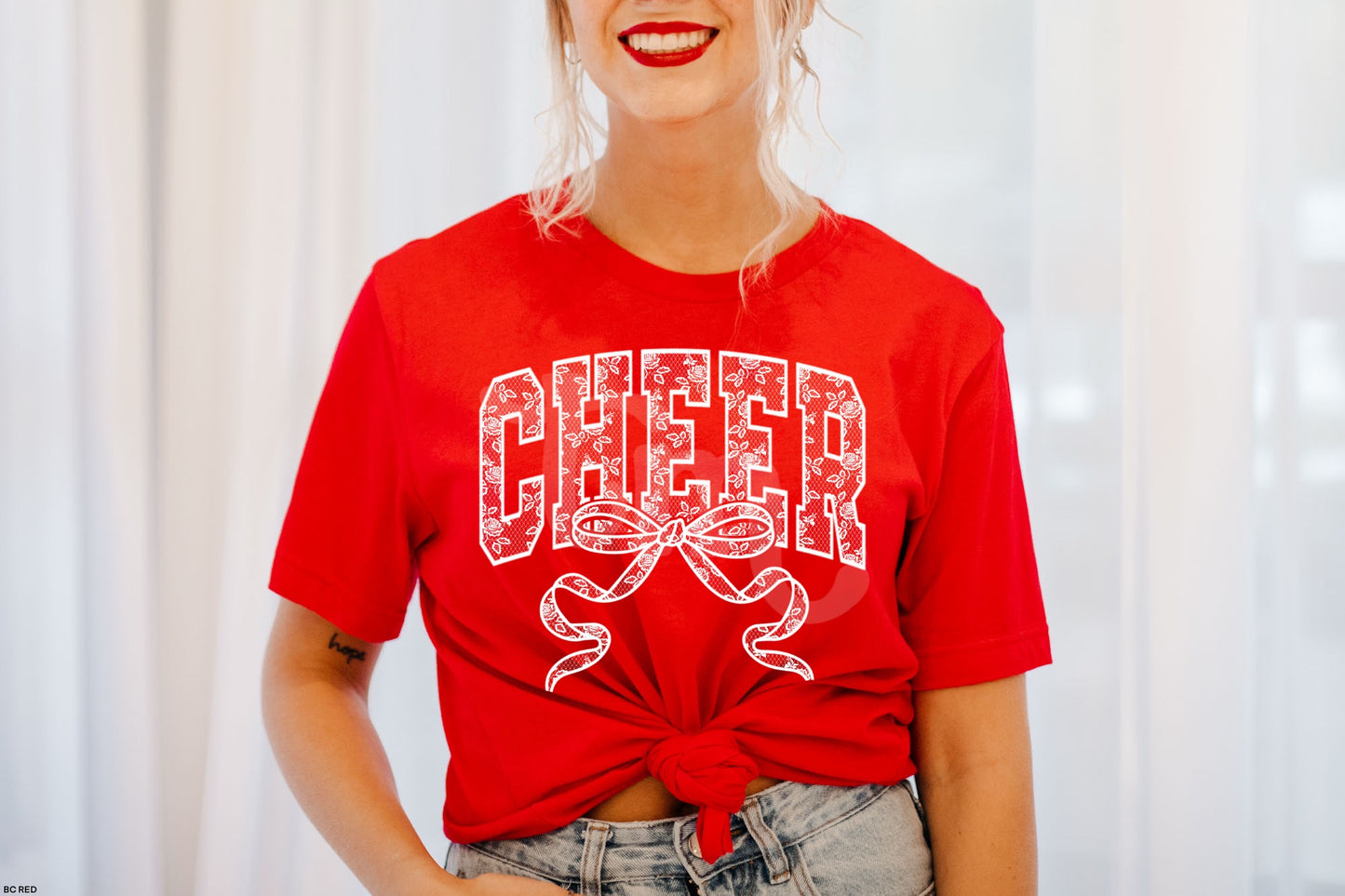Lace Cheer Bow