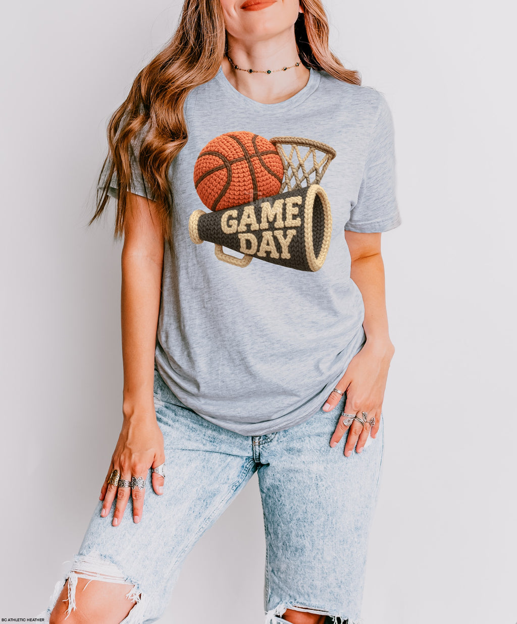 TMT // Faux Yarn Basketball Game Day Megaphone MATTE CLEAR FILM