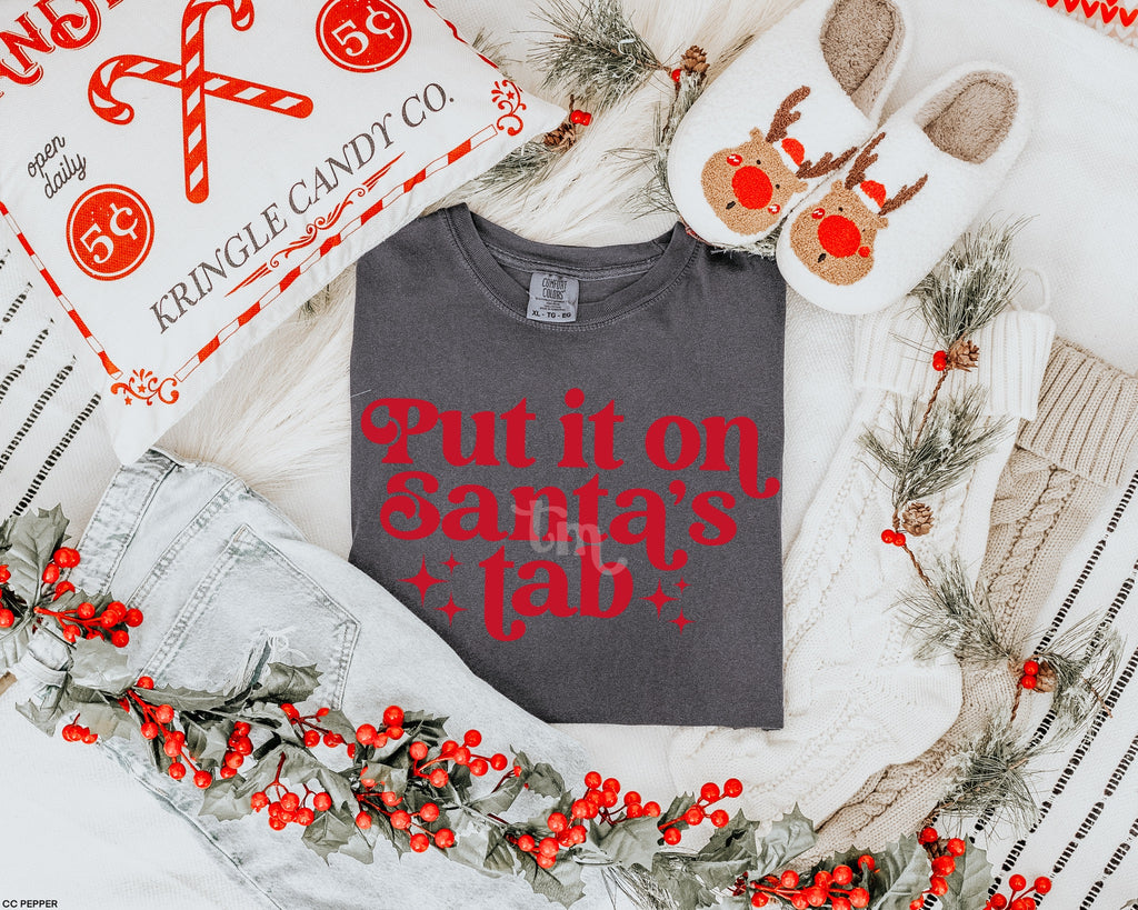 Santa's Tab FIRE RED INK