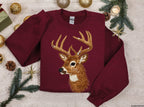 Faux Embroidered Deer with Sequins MATTE CLEAR FILM