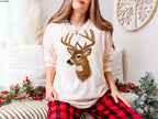 Faux Embroidered Deer with Sequins MATTE CLEAR FILM