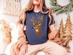 Faux Embroidered Deer with Sequins MATTE CLEAR FILM