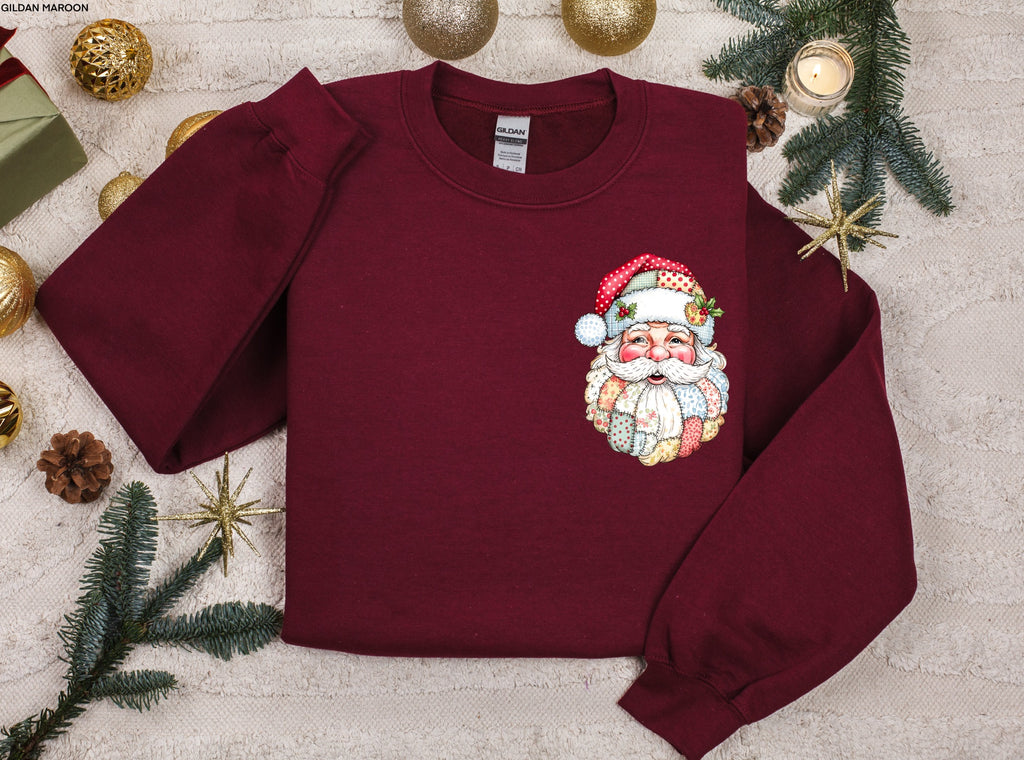 Patchwork Santa FULL SIZE + POCKET