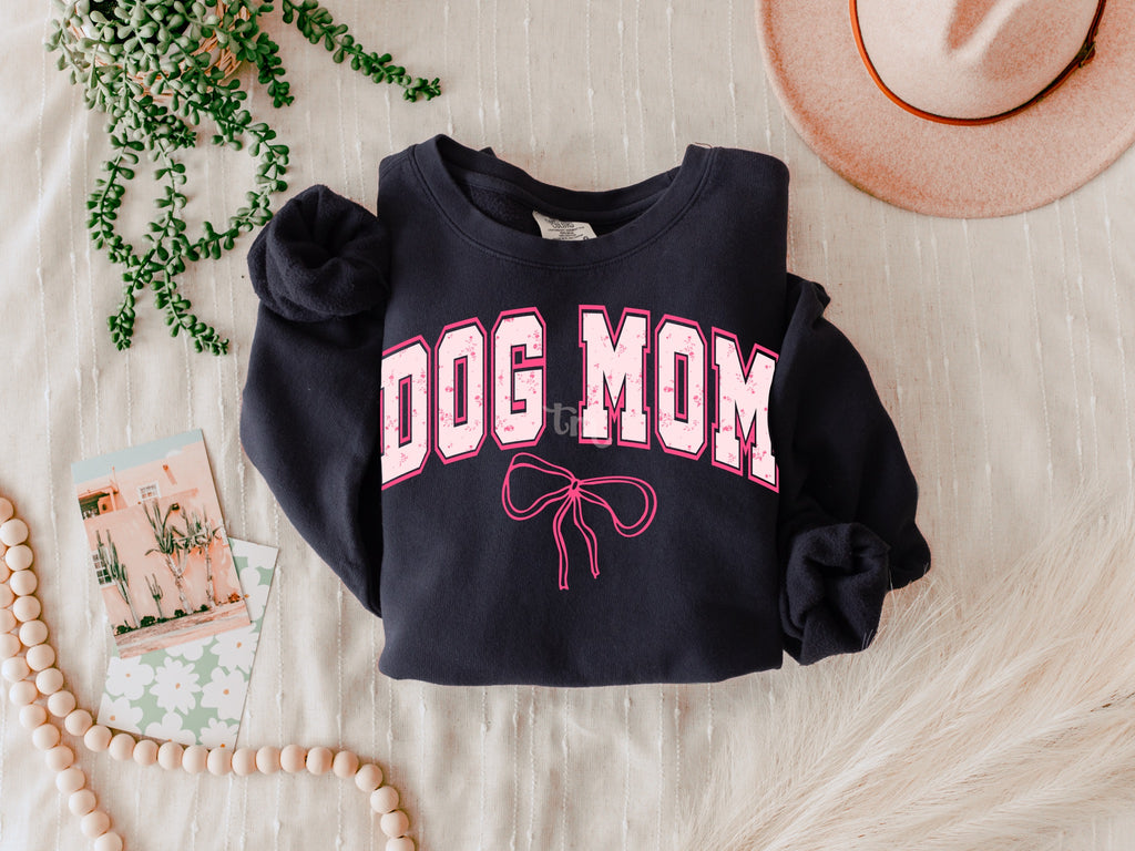 Dog Mom Dainty Bow MATTE CLEAR FILM