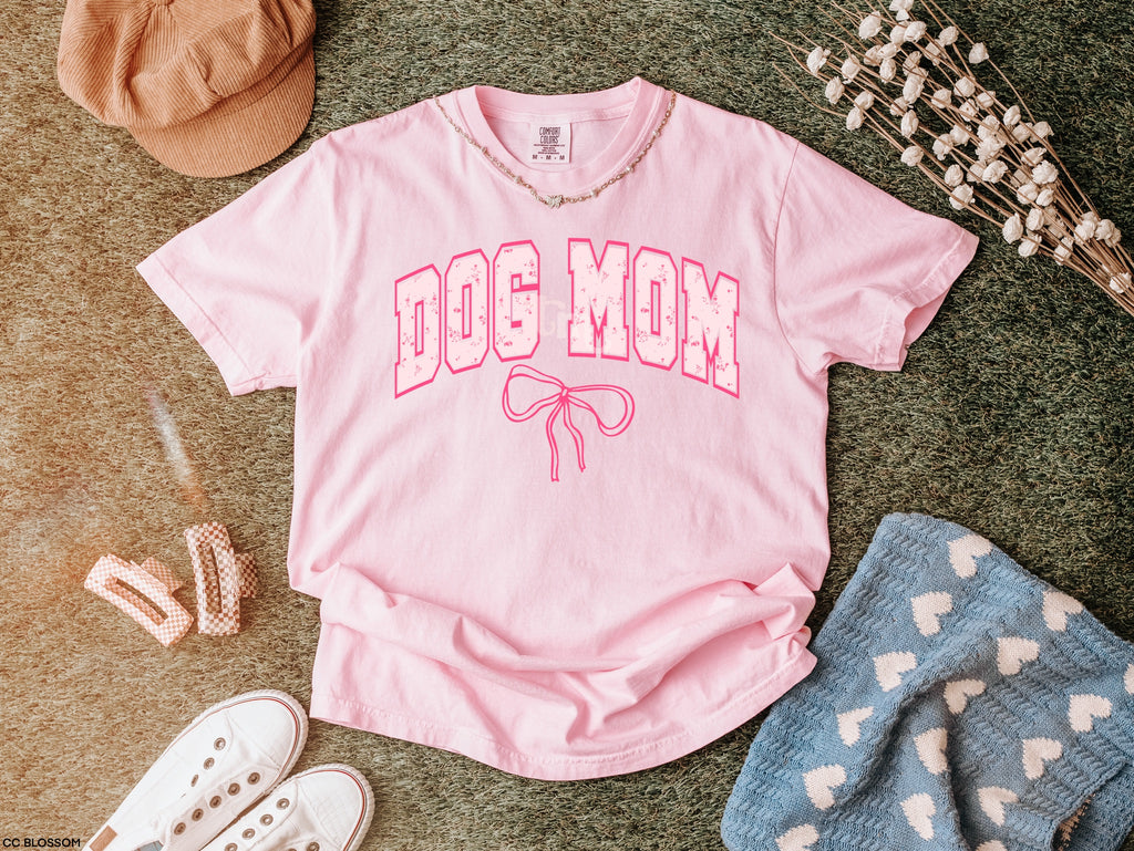 Dog Mom Dainty Bow MATTE CLEAR FILM