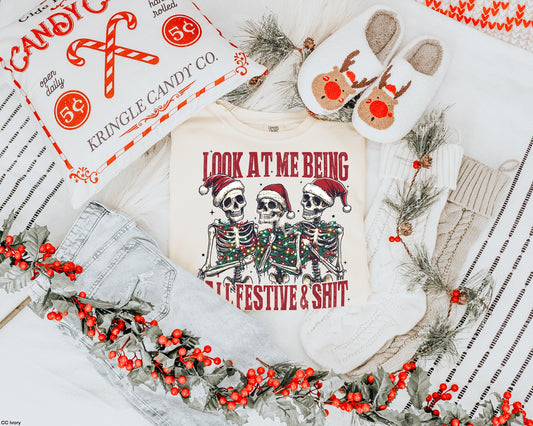 TMT // Festive Skeletons MATTE CLEAR FILM