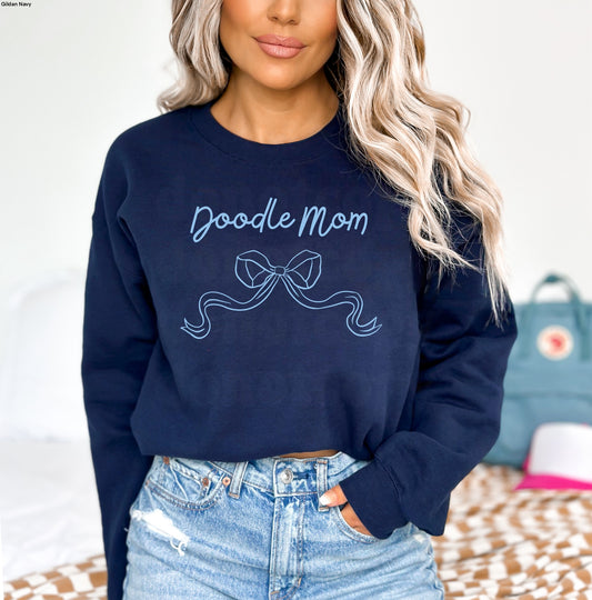 Doodle Mom LIGHT BLUE INK