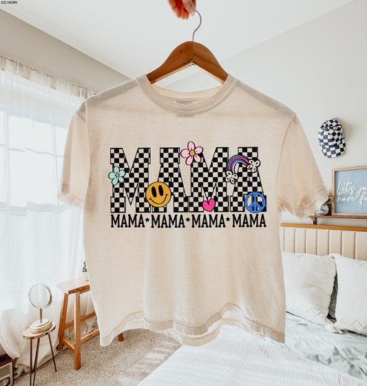 Mama Mini Retro Checkered MATTE CLEAR FILM