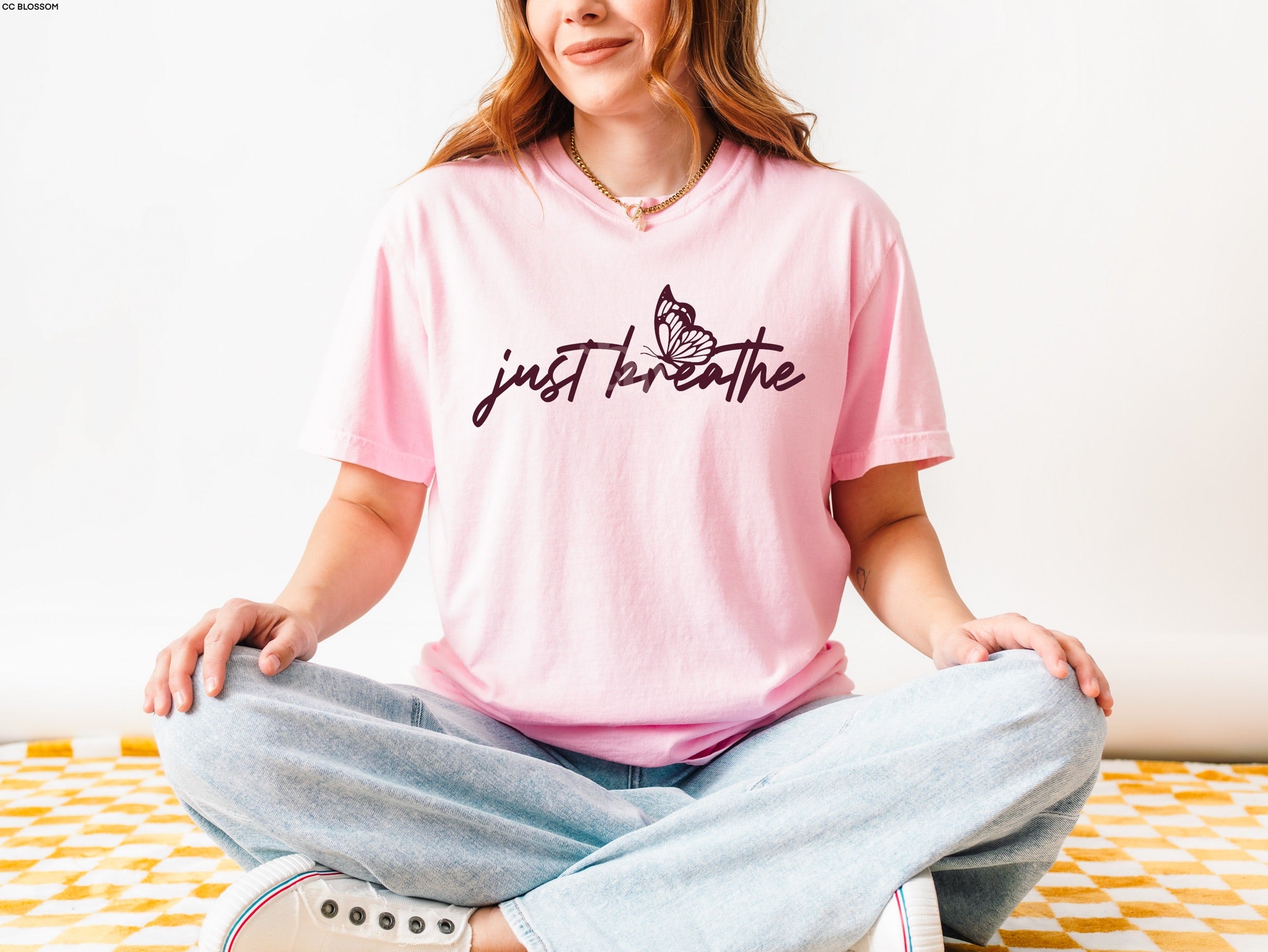 Just Breathe MAROON INK