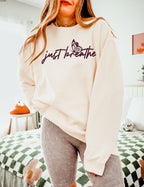 Just Breathe MAROON INK