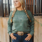 Cowgirl Bull Skull BEIGE INK