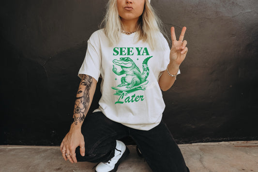 See Ya Later Alligator KELLY GREEN INK