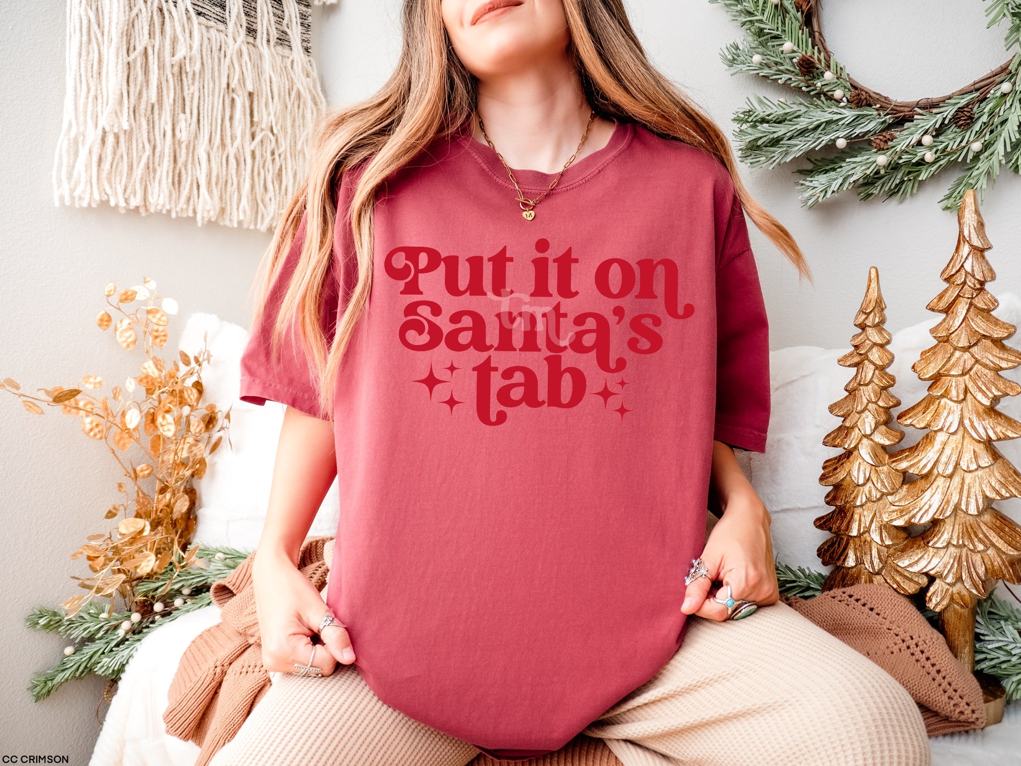 Santa's Tab FIRE RED INK