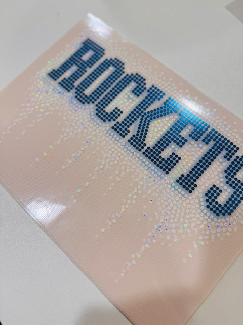 RTS // Rockers Athletic Drip SPANGLE TRANSFER c. Blue and White