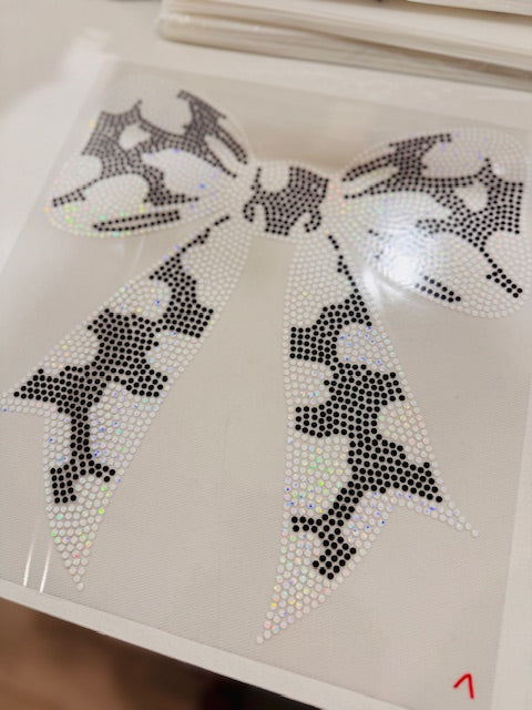 RTS // Cow Bow SPANGLE TRANSFER c. Black and White