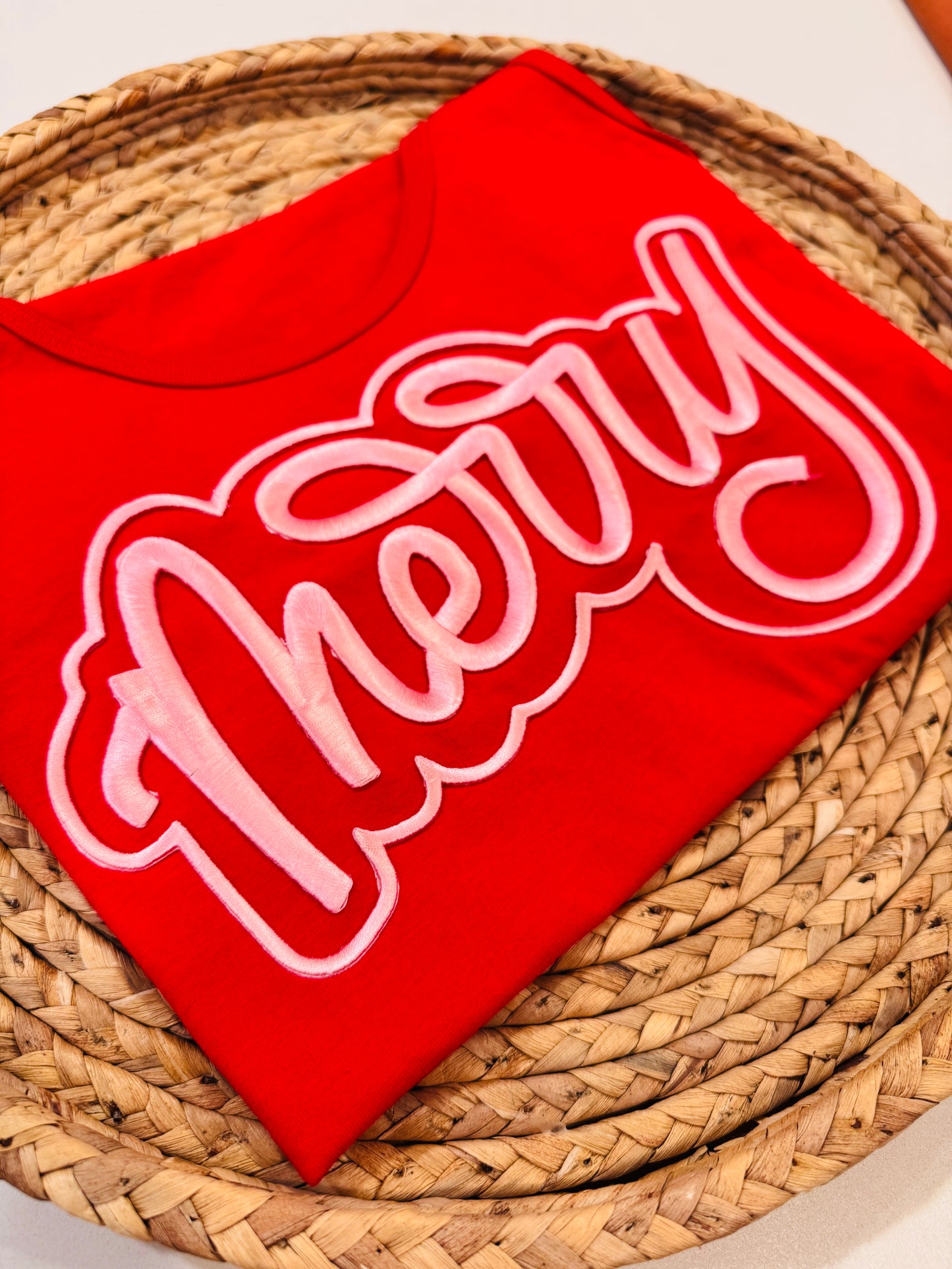 Pink Merry || 10.5” 3D Embroidery Patch