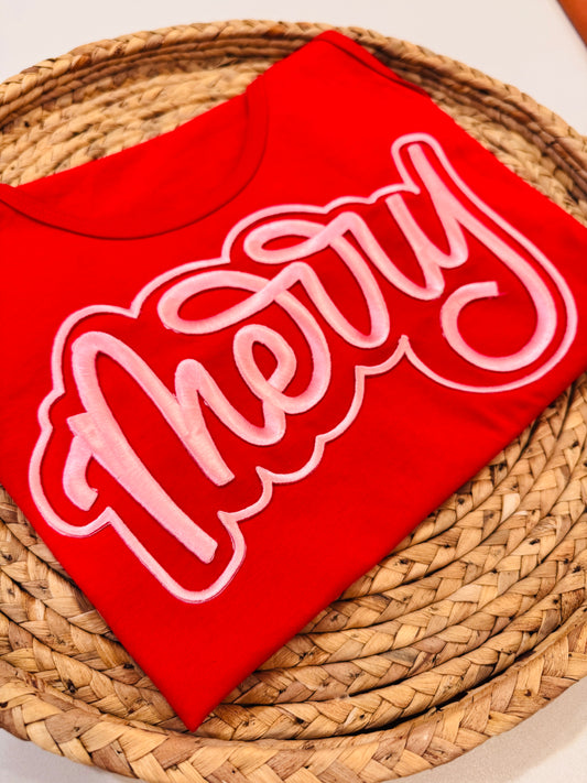 Pink Merry || 10.5” 3D Embroidery Patch