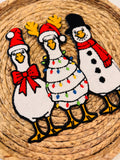 Winter Goose || 10.5” Chenille Patch