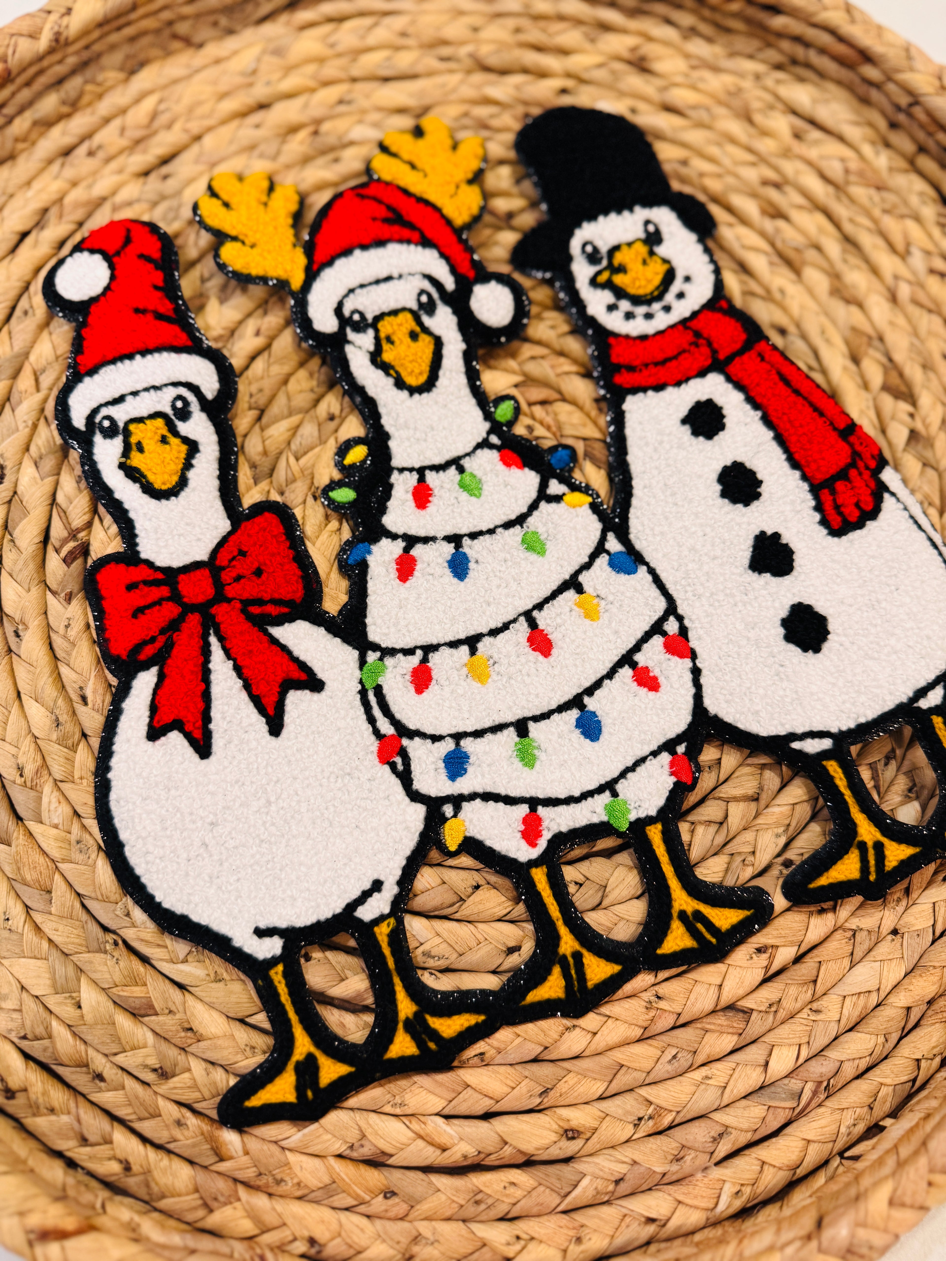 Winter Goose || 10.5” Chenille Patch