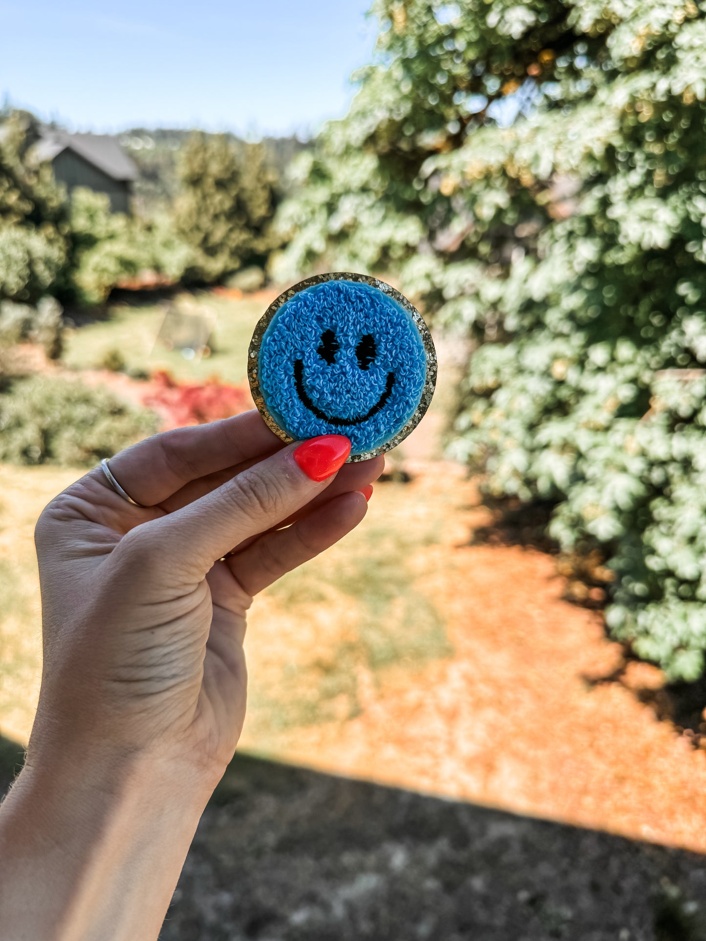 Happy Pocket || 2.25” Chenille Patch