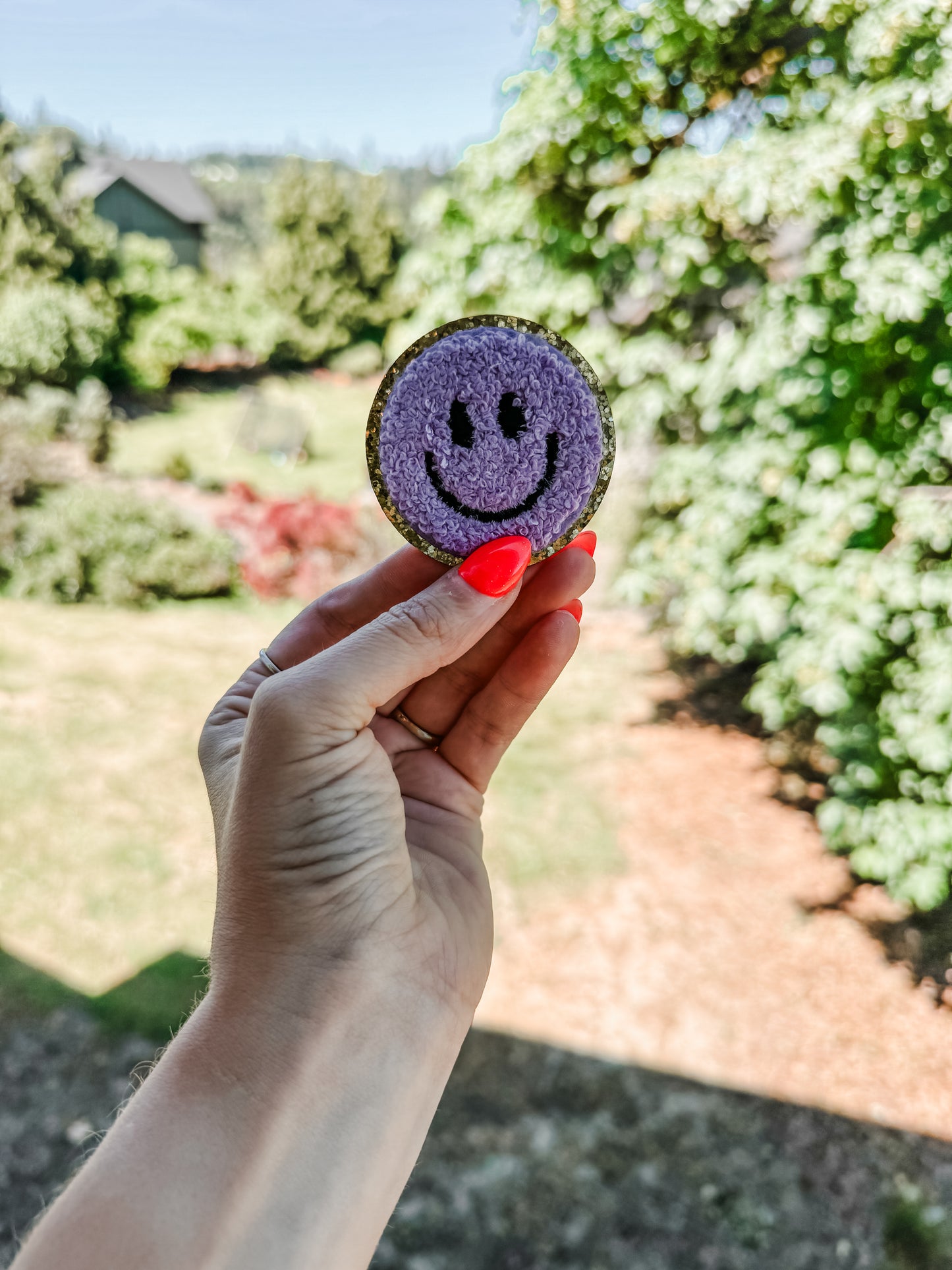 Happy Pocket || 2.25” Chenille Patch