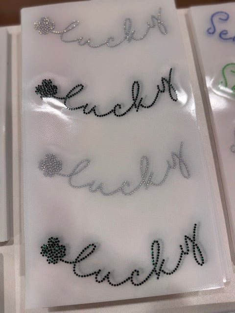MADE TO ORDER // Lucky Collars RHINESTONE TRANSFER c. White Opal + Emerald