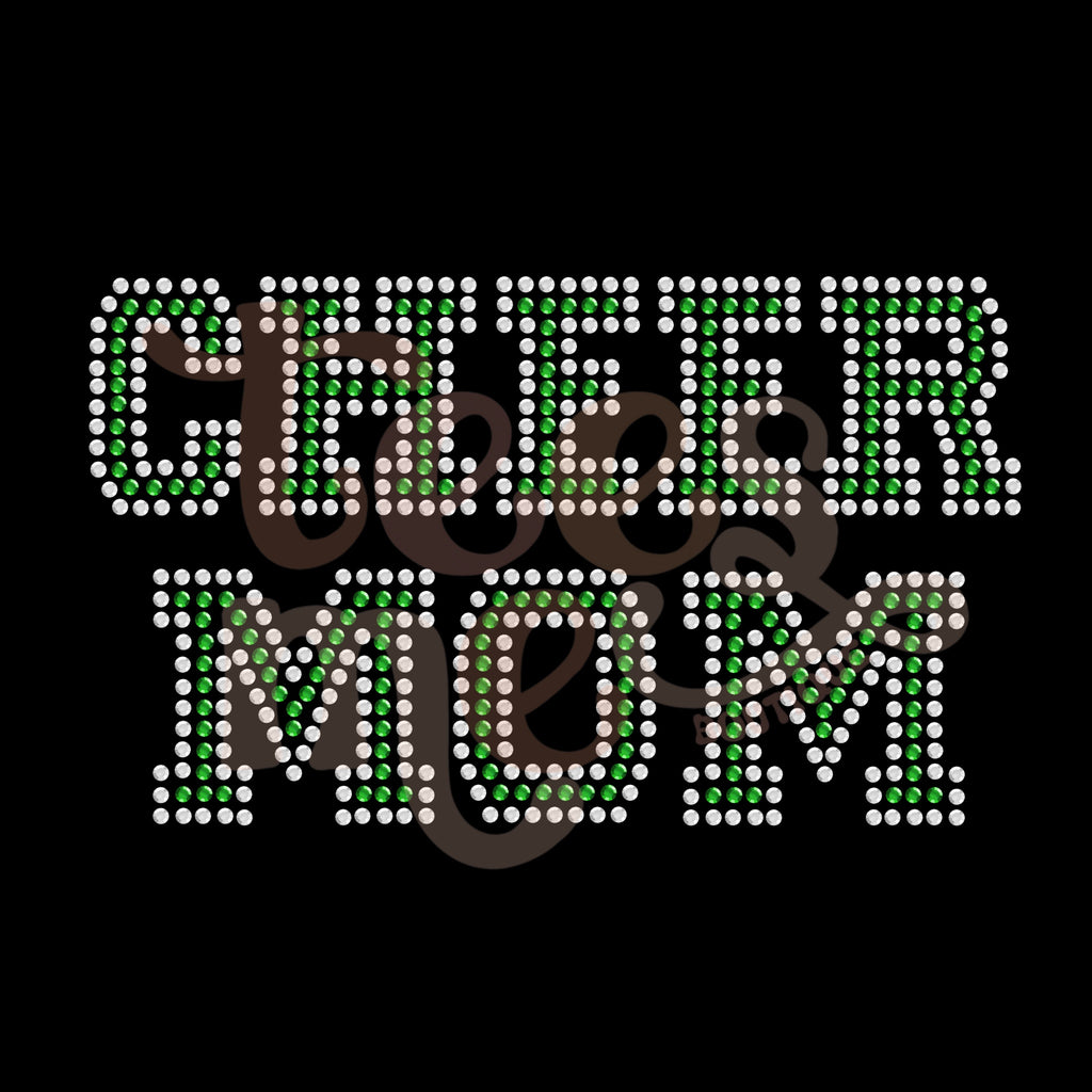 Two Color Cheer Mom SS20 RHINESTONE TRANSFER