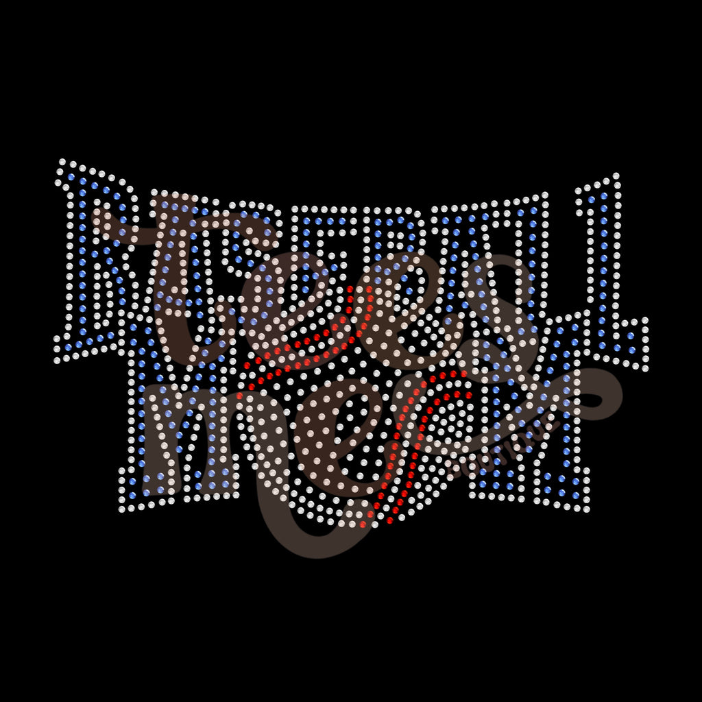 Baseball Mom 3 Color RHINESTONE TRANSFER