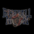 Baseball Mom 3 Color RHINESTONE TRANSFER
