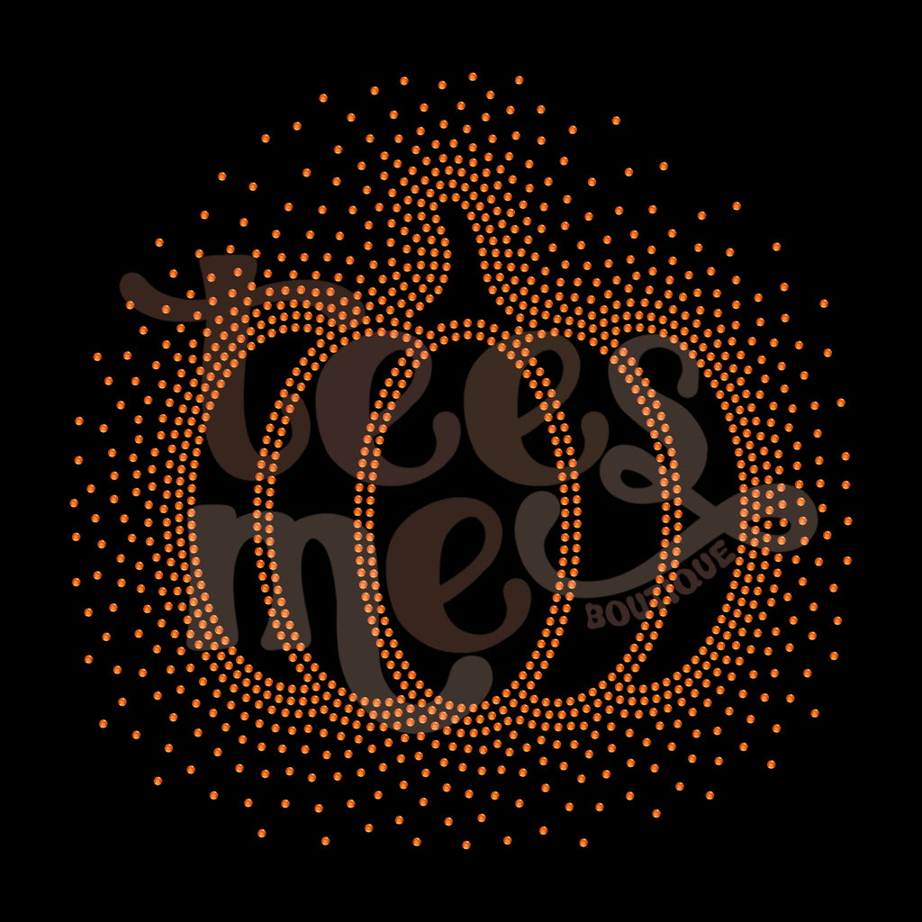Pumpkin Scatter RHINESTONE TRANSFER