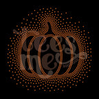 Pumpkin Scatter RHINESTONE TRANSFER