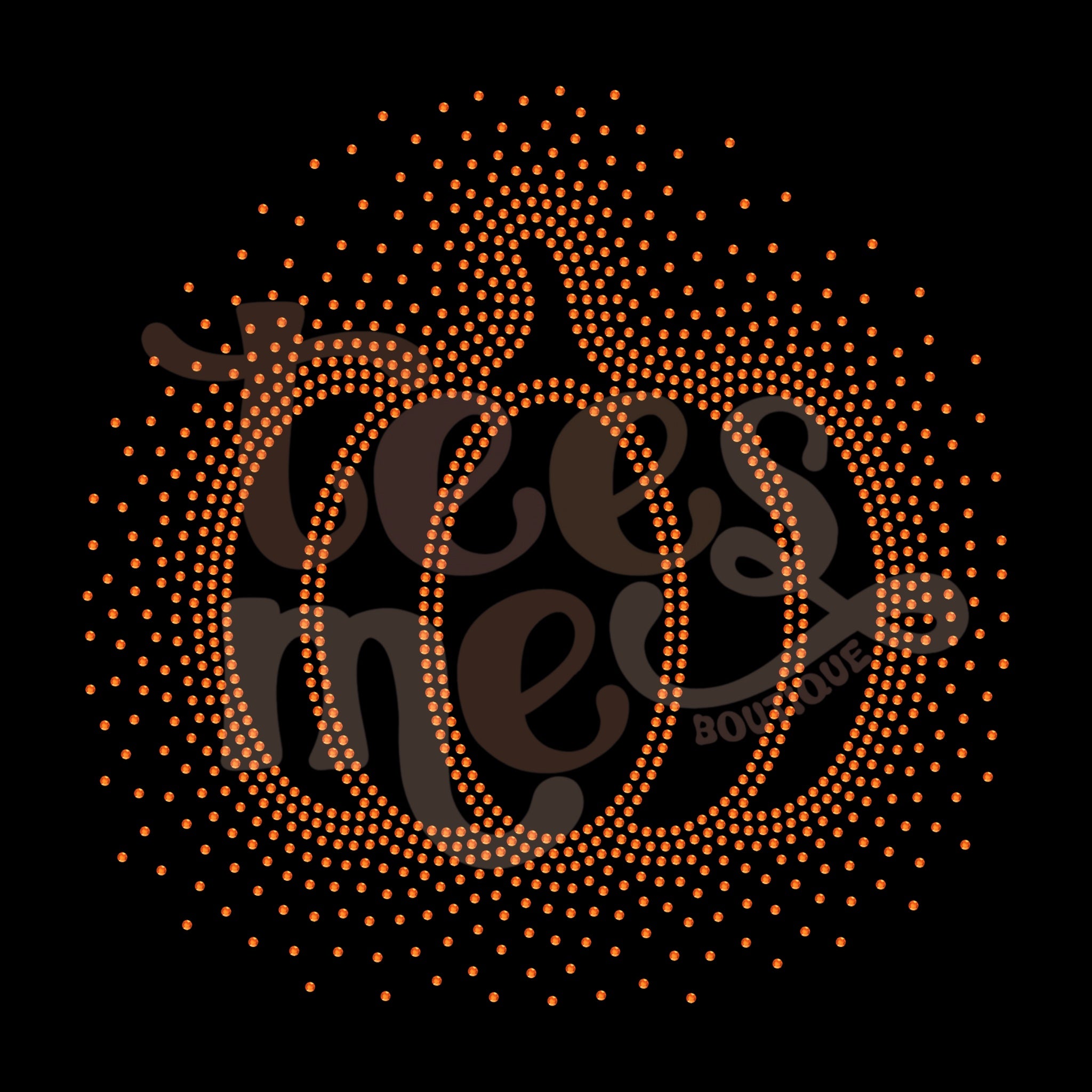 Pumpkin Scatter RHINESTONE TRANSFER