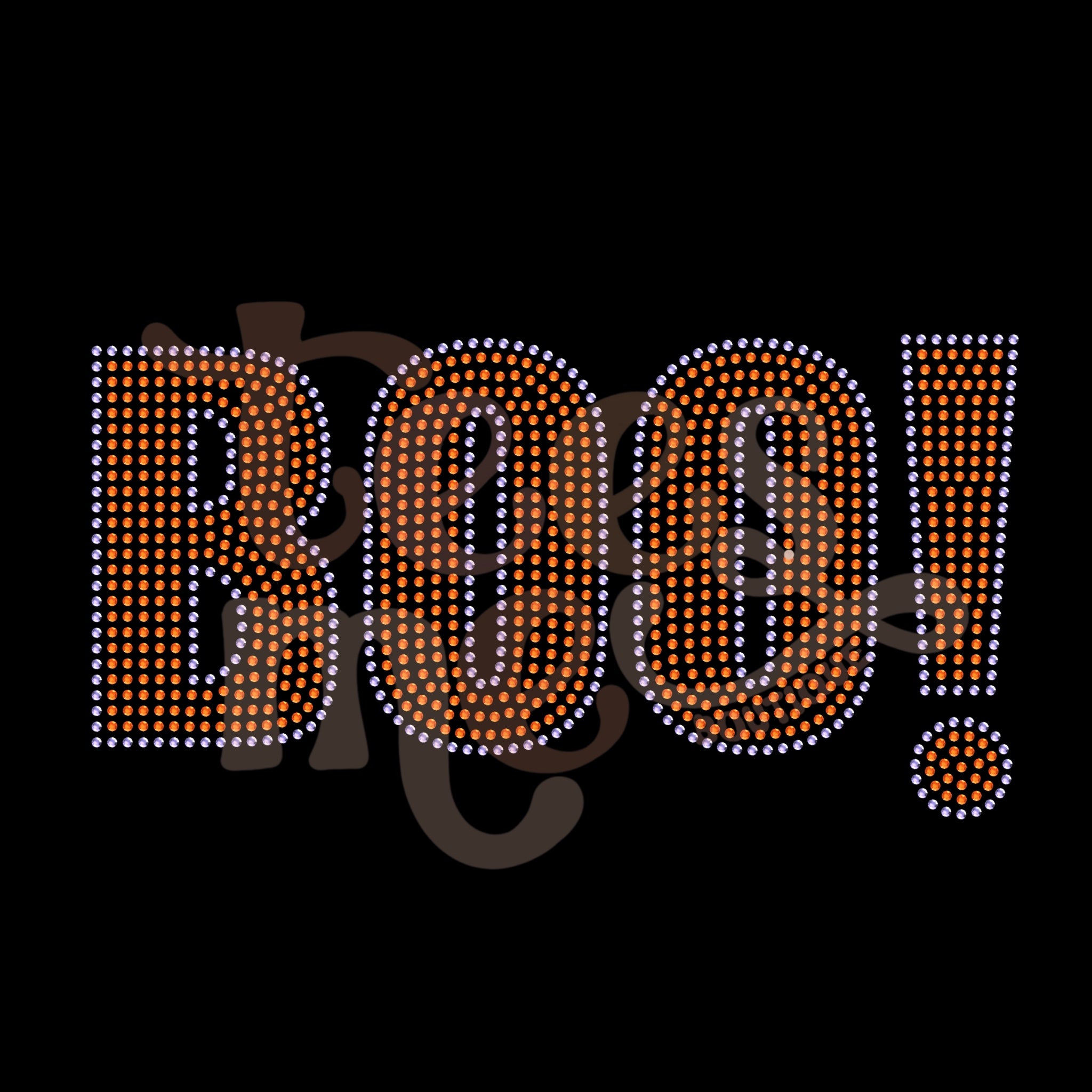 Boo! RHINESTONE TRANSFER