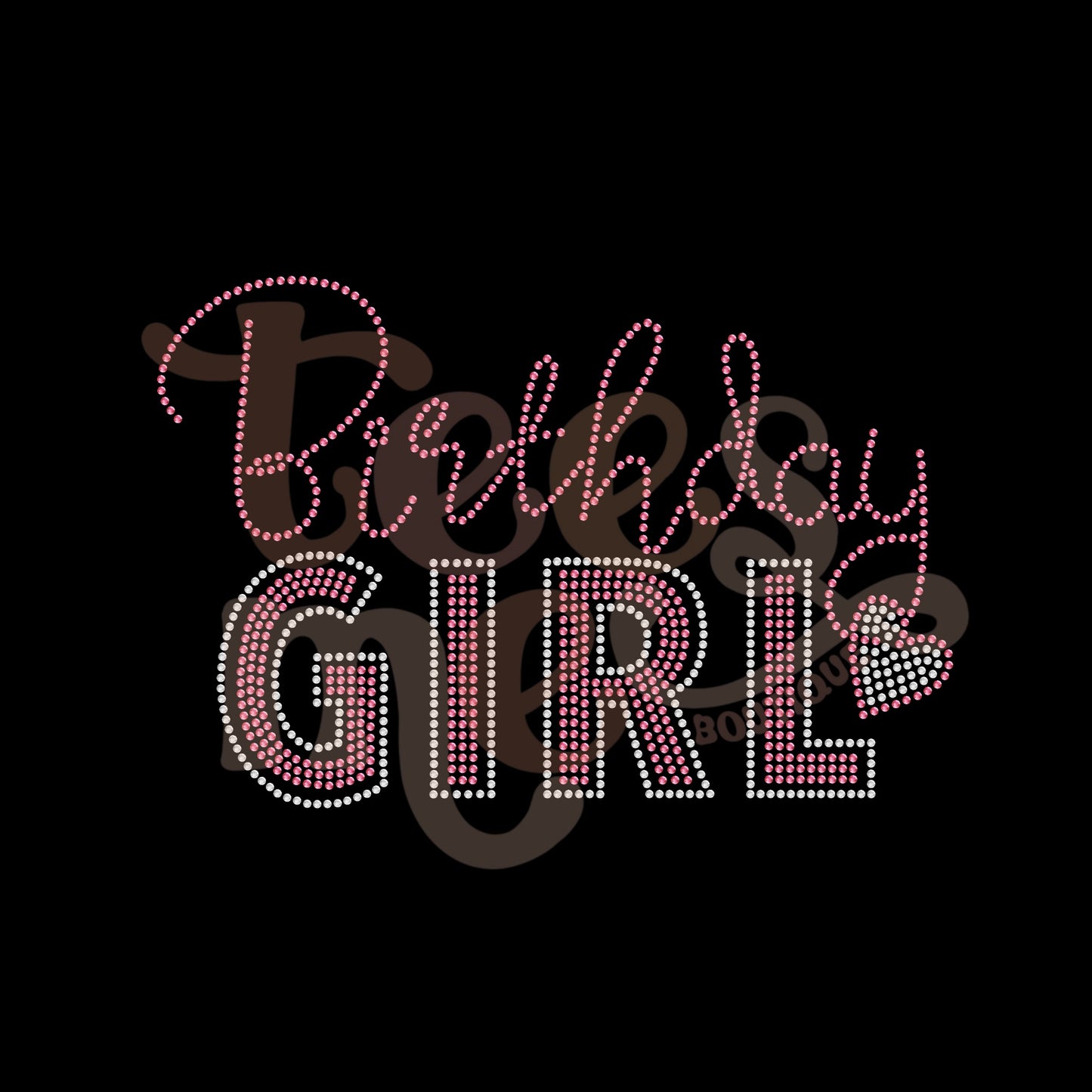 YOUTH Birthday Girl RHINESTONE TRANSFER