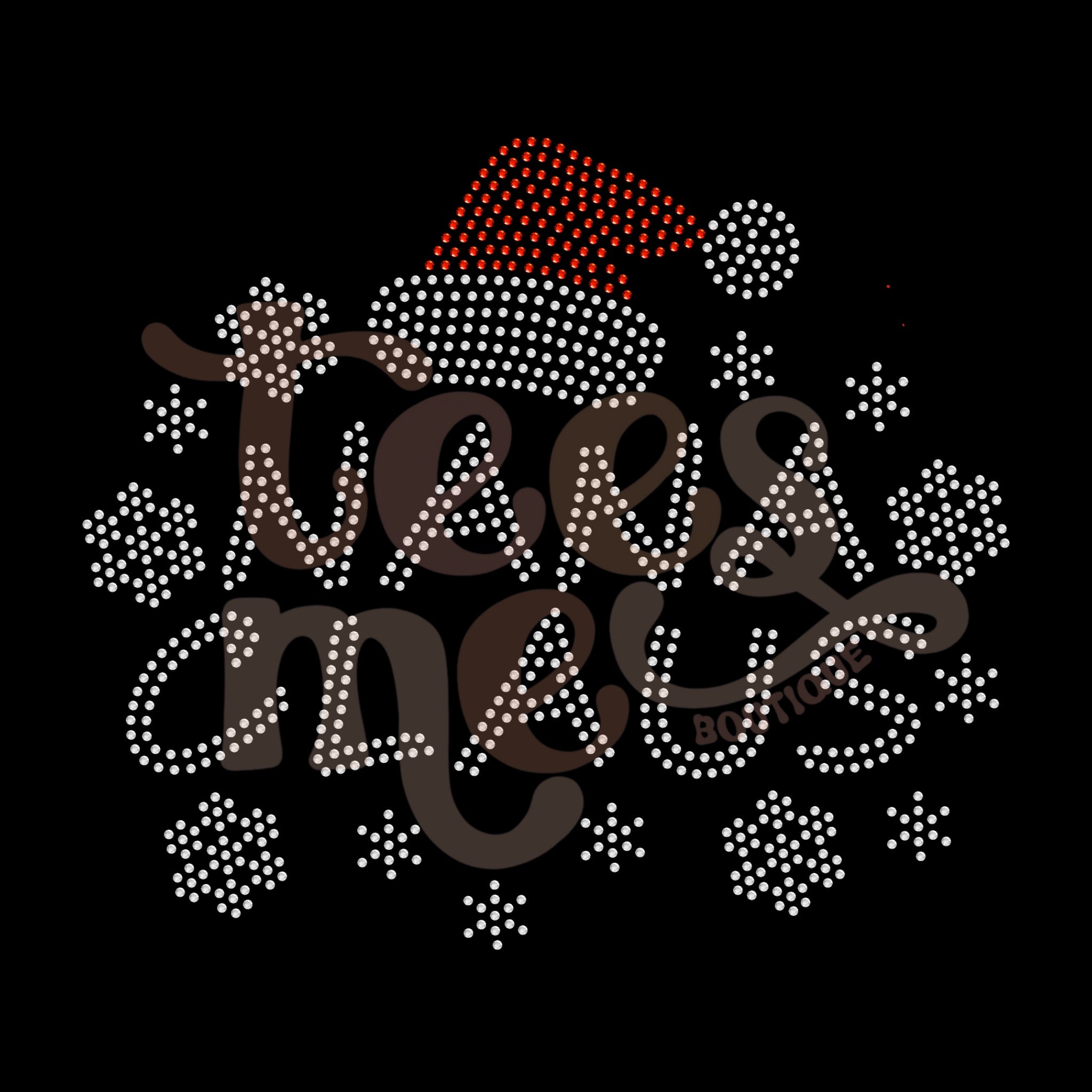 Nana Claus RHINESTONE TRANSFER