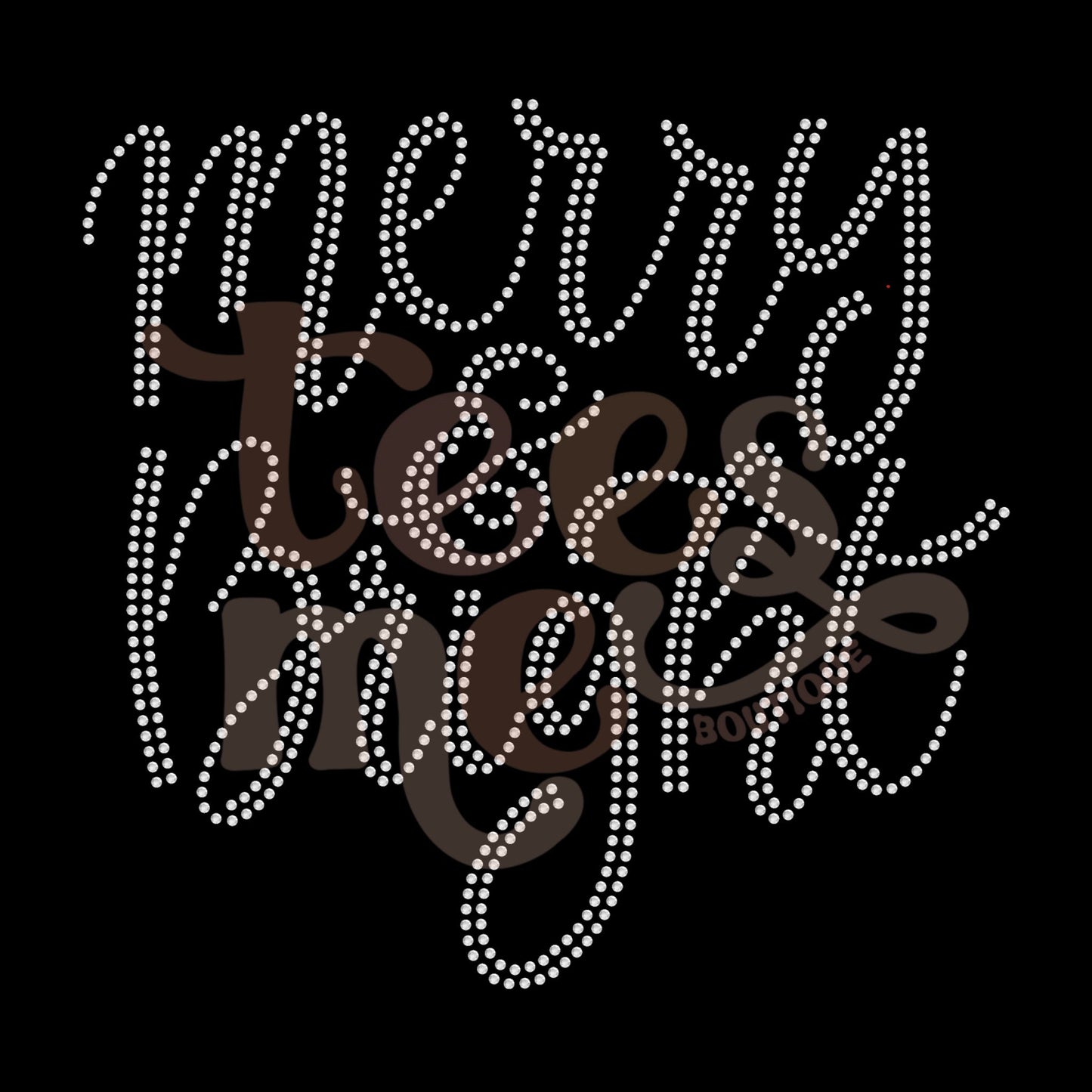 Merry and Bright SPANGLES TRANSFER