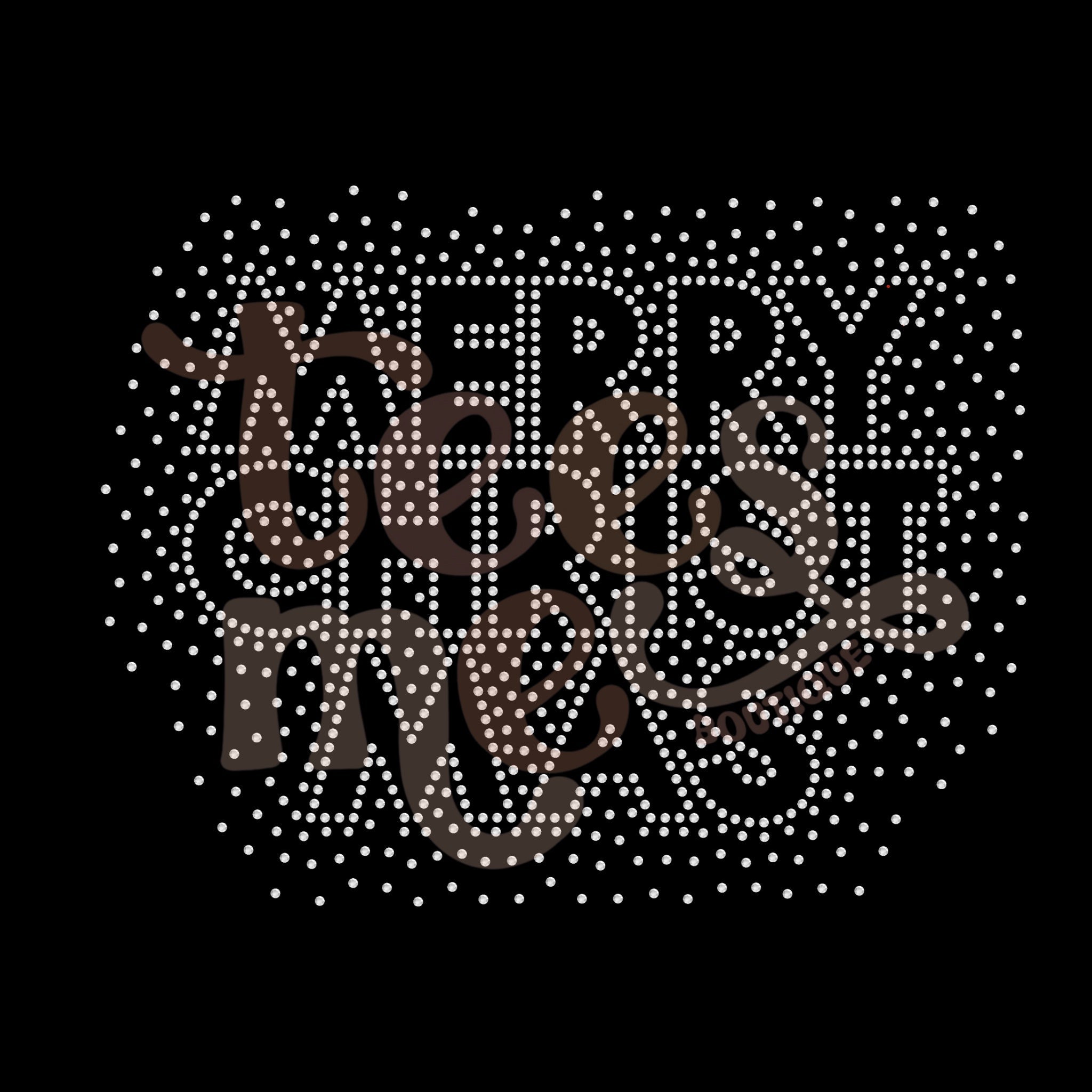 Merry Christmas Scatter SPANGLES TRANSFER