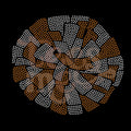 Large Pom 2 Color RHINESTONE TRANSFER