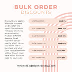 Large Pom 2 Color RHINESTONE TRANSFER