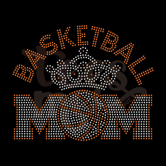Basketball Mom Queen RHINESTONE TRANSFER