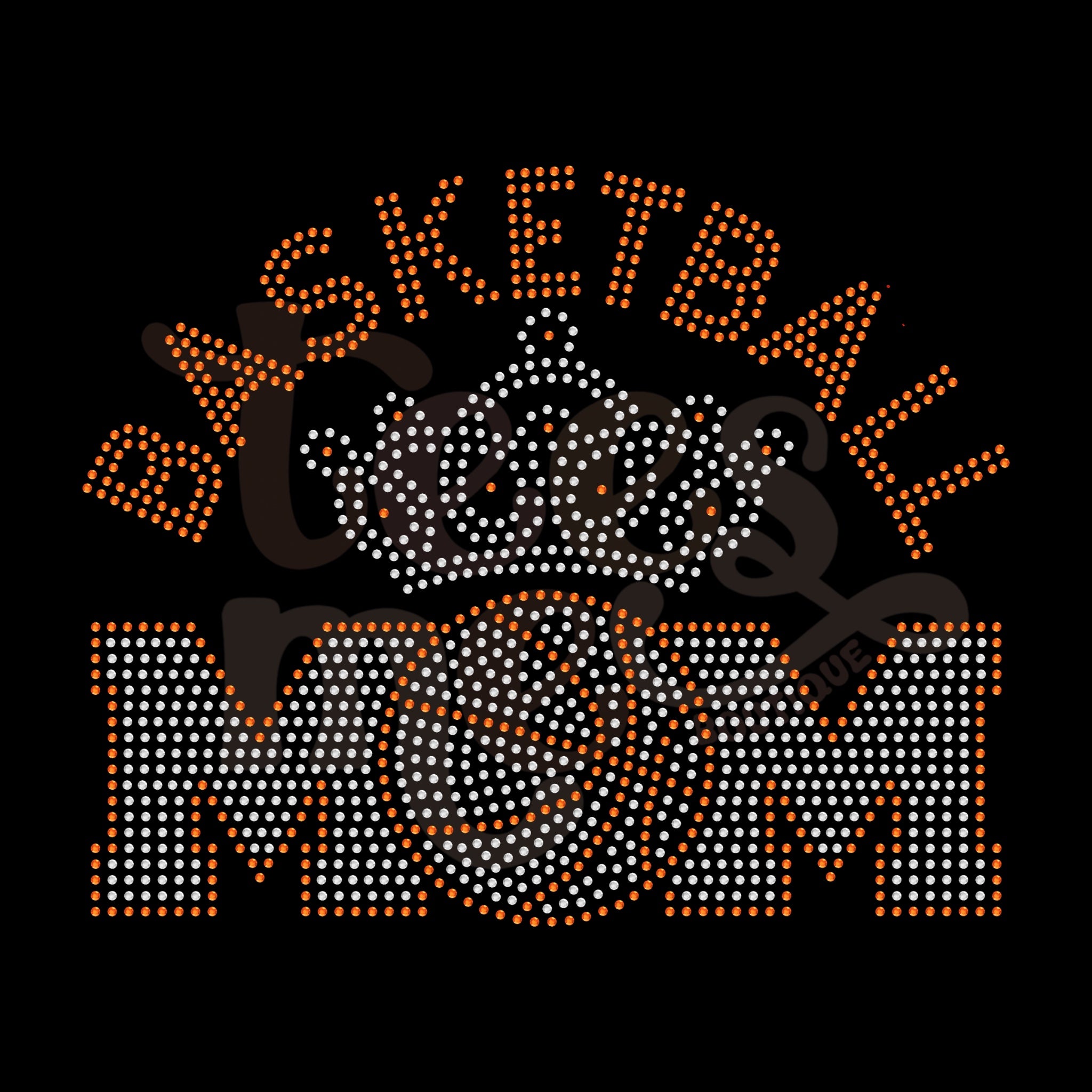 Basketball Mom Queen RHINESTONE TRANSFER