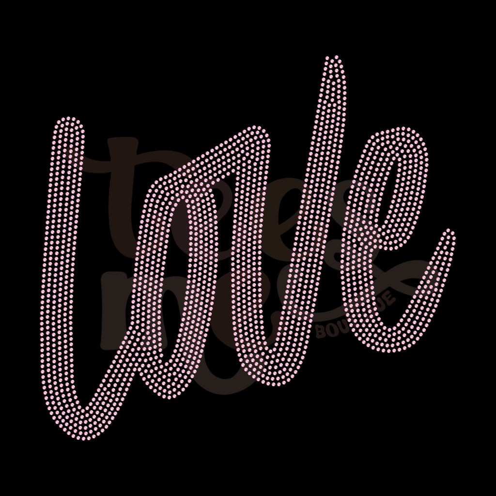 Love RHINESTONE TRANSFER