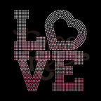 Love Stacked Ombre RHINESTONE TRANSFER