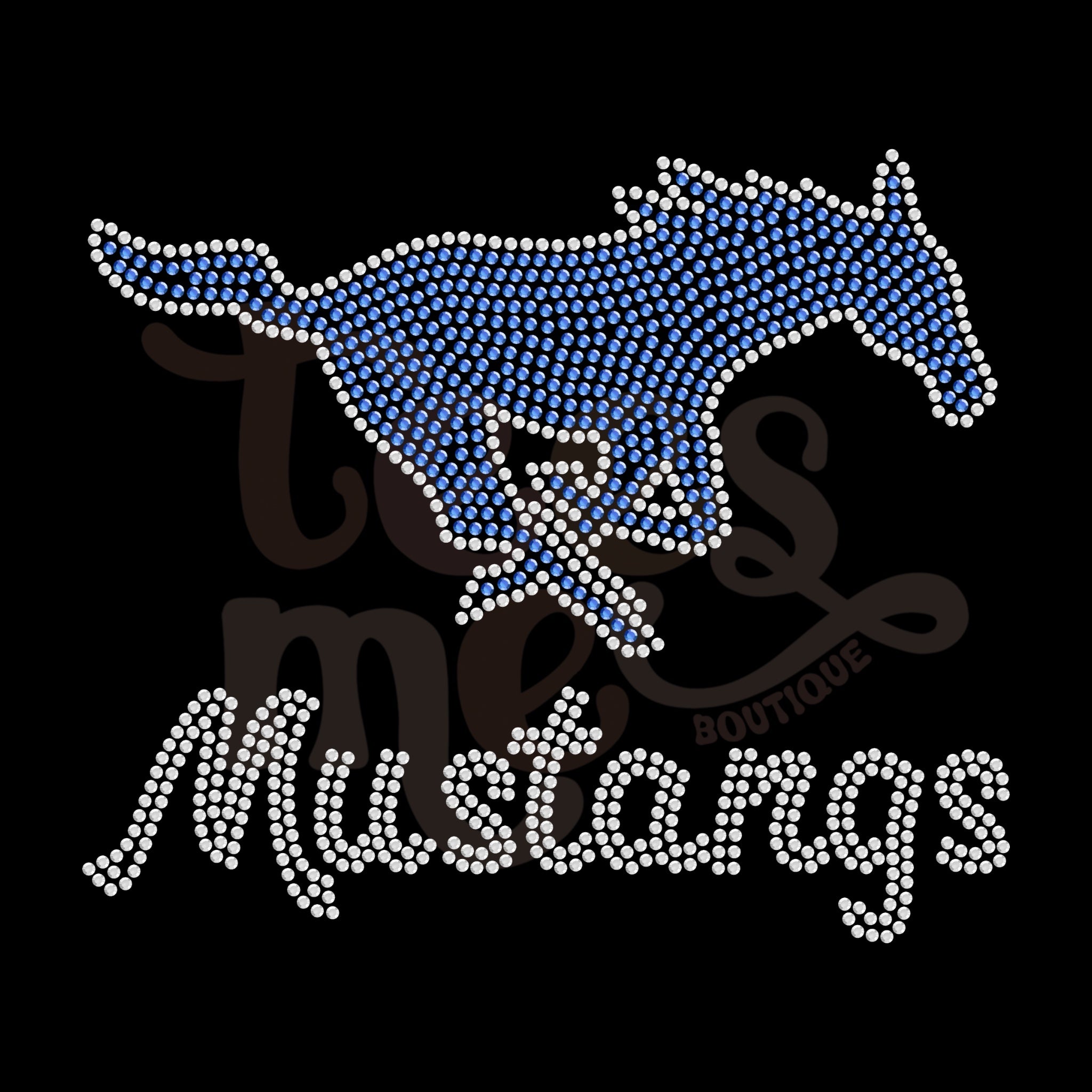Mustangs SS16 RHINESTONE TRANSFER