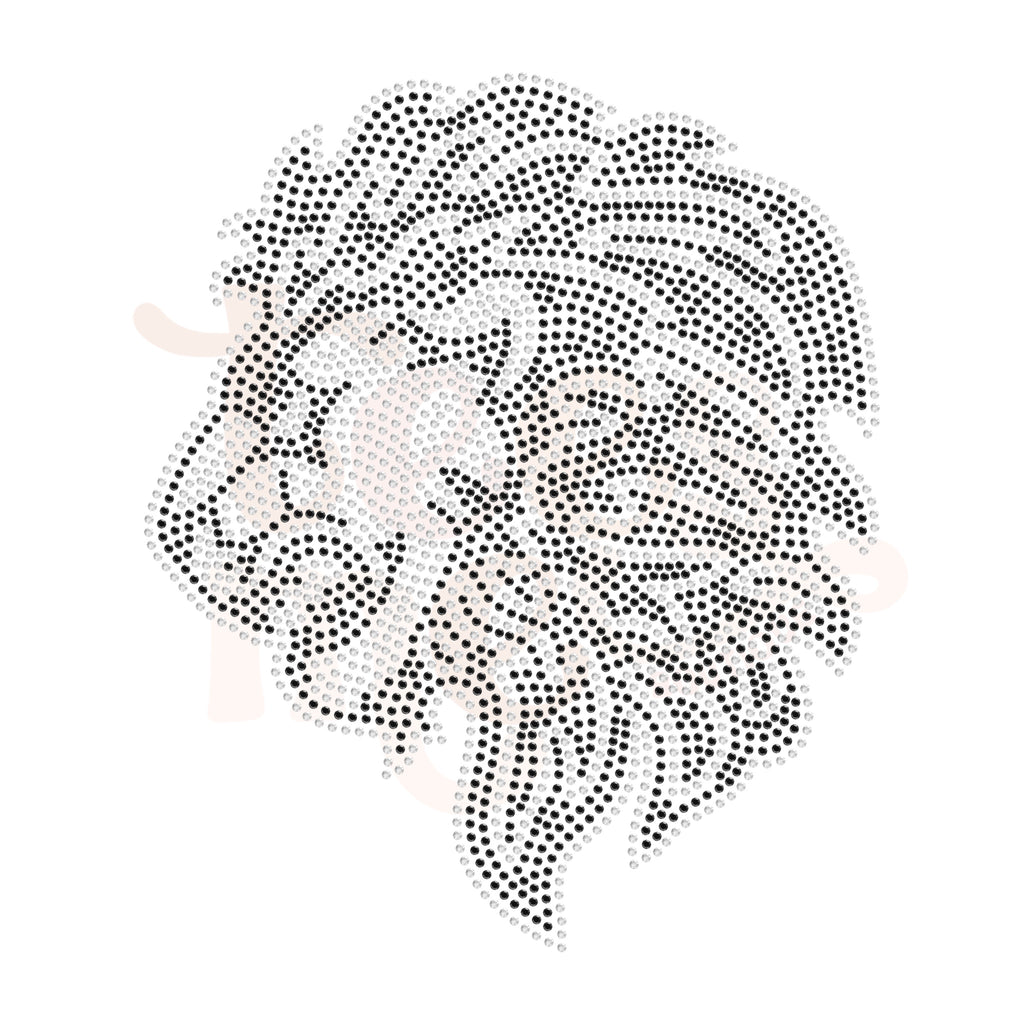 Mascot Rhinestone Lion Head Mascot RHINESTONE TRANSFER – Tees Me Boutique