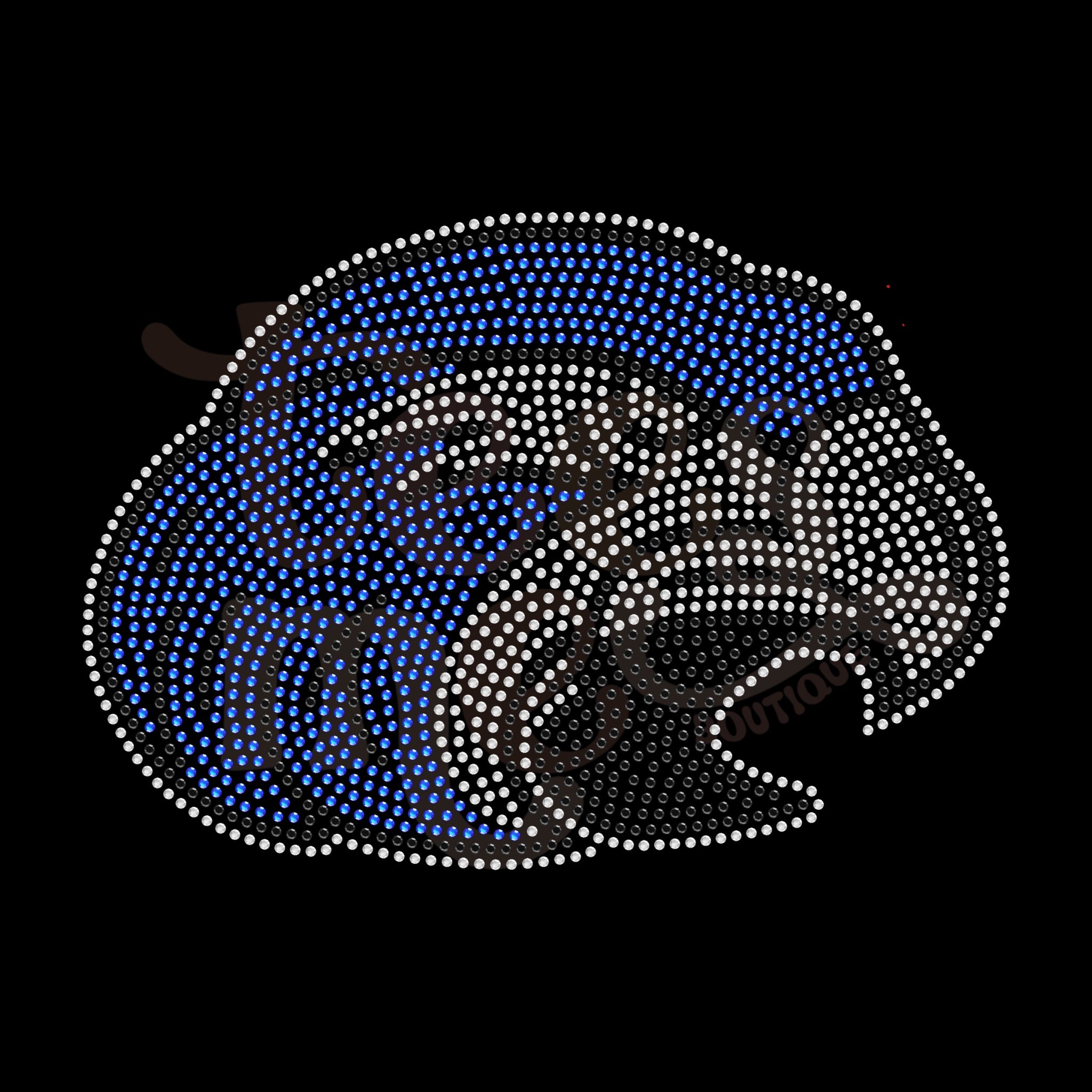 Hawk Head Mascot SS16 RHINESTONE TRANSFER