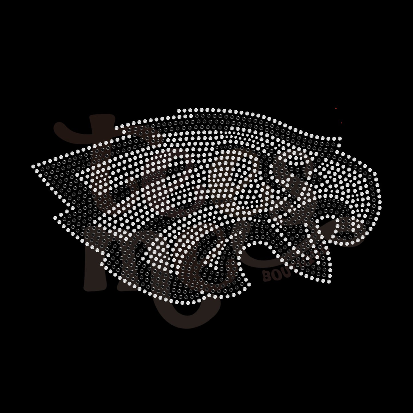 Eagle Head Mascot RHINESTONE TRANSFER