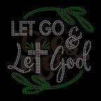 Let God Two Color RHINESTONE TRANSFER